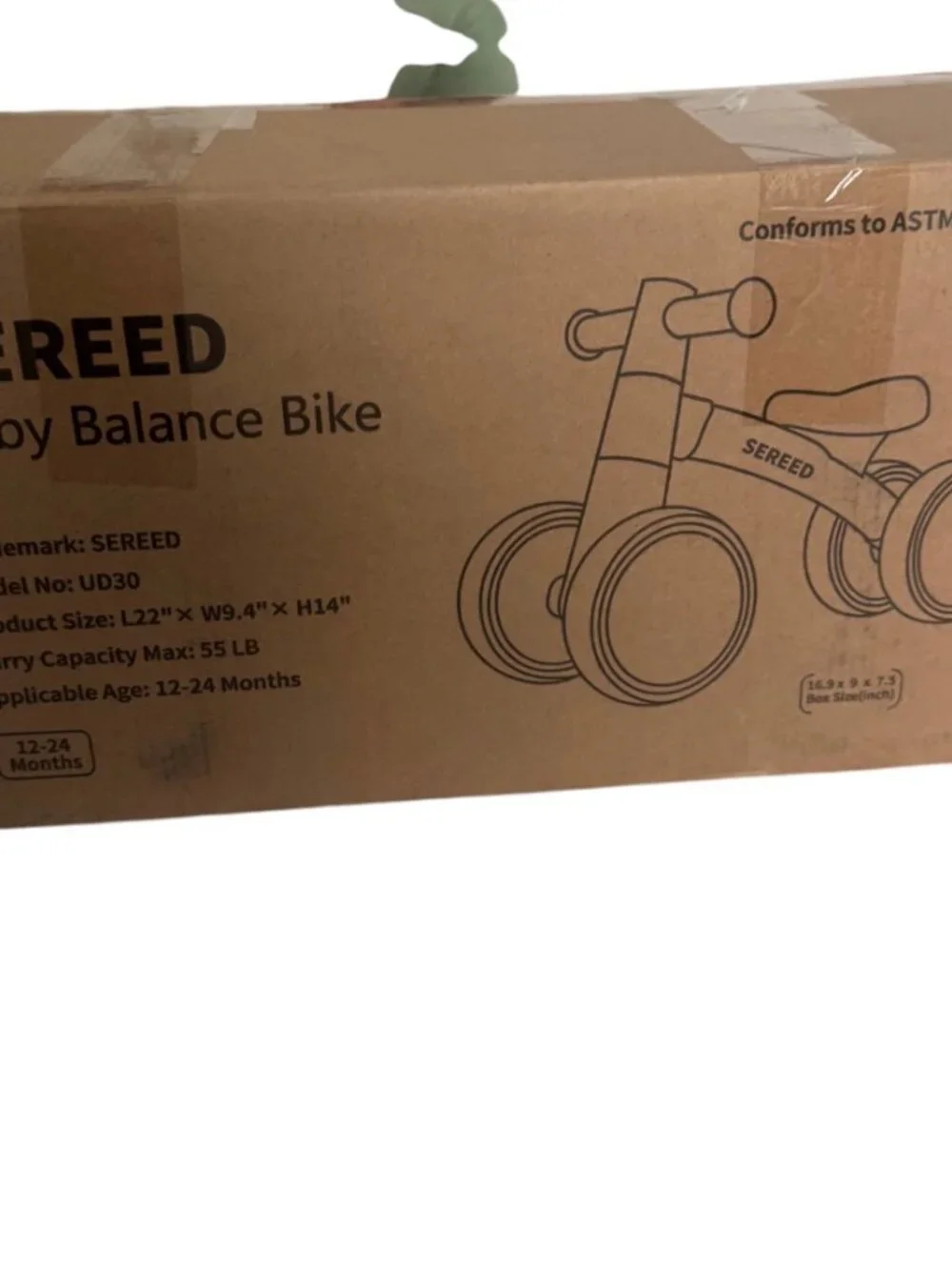 New in box SEREED Baby Balance Bike Pink 12-24 Months